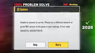 🤩 Unable to connect to server. Please try a different network or grant WiFi || Bgmi login problem