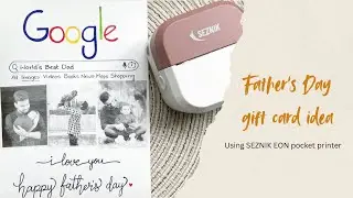 DIY Father's Day Gift Card Idea using SEZNIK EON printer | Father's Day Gift Card Idea ​⁠@Seznik