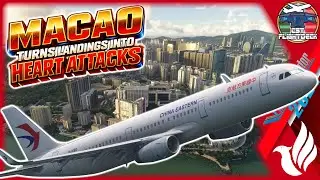 🔥MACAO MADNESS: HIGH ROLLERS, HARD LANDINGS! Fenix A321 Shanghai to Macao China Eastern⚠️#msfs2024