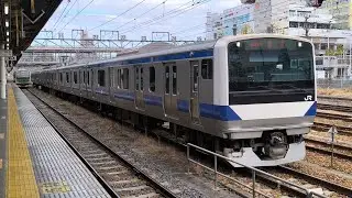 [警笛あり]回4626M E531系 K555編成 水戸線普通列車勝田行の送り込み回送 回送列車が警笛を鳴らして宇都宮駅11番線を発車するシーン