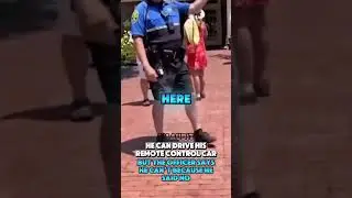 It&rsquo;s a remote control car he can drive it but the officers says no #shorts #policeofficers #cops