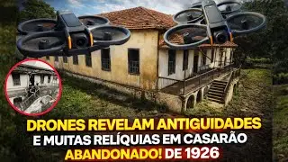 CASARÃO ABANDONADO DE 1926 REVELA ANTIGUIDADES ESCONDIDAS 'APÓS VÔO DE DRONE DESCOBRIMOS RELÍQUIAS!'