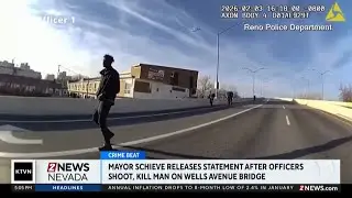 Reno Mayor Hillary Schieve is releasing a statement after Reno Police shot and killed a man on the