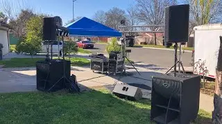 Usando Equipo Chico - JBL PRX800 & Cerwin Vega Subs para un cumplea&ntilde;os