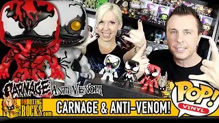 CARNAGE and ANTI-VENOM Funko Pop Vinyl Figures - Unboxing Review