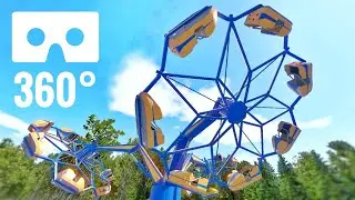 [VR video 360] Roller Coaster 360° POV Ride Spinning Oculus PSVR Montañas rusas