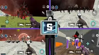 Nextbot in space Titan red drillman massive war againt many toilets skibidi scp