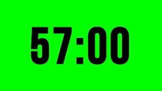 Timer 57 Minute With Alarm ⏱ No Music
