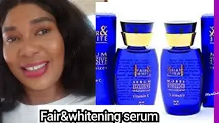 Обзор эксклюзивной отбеливающей сыворотки Fair and White. Как использовать для безупречной кожи
