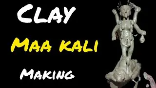 Kali idol making 2022/a to z making process of clay maa kali/mitti ka kali thakur banana/clay model