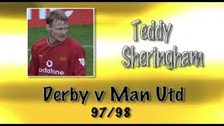 TEDDY SHERINGHAM - Derby v Man Utd, 97/98 | Retro Goal