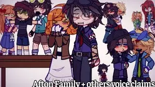 Afton family + others voice claims! // read pinned comment // My AU!! //