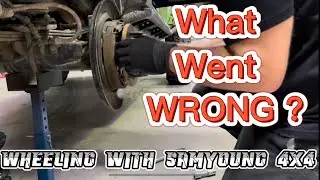 What broke the Hummer while wheeling with Sam Young 4x4 ?