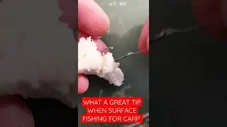 Use these latex bands when surface fishing for carp😱 #fishing #fish  #tutorial #fishingtips #howto