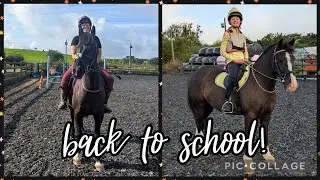 Back to school for the ponies! We are back at riding lessons