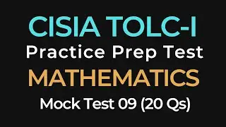 CISIA TOLC-I Mathematics Practice Test #9 | CISIA Exam Prep | 20 Mock Questions with Answers