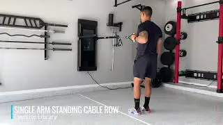 Single Arm Standing Cable Row