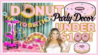 AMAZON Easy & Simple Donut Birthday Party Decor under $100