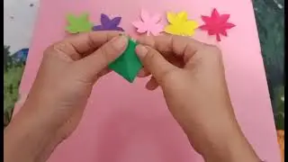 How to make beautiful leaves with color paper/DIY Githa