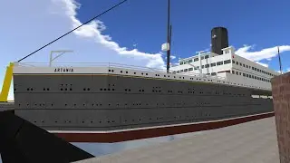 Former M.S. Artania under construction in the shipyard