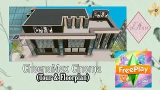 Sims Freeplay Cinema Tour + Floorplan || CheenaMax Cinema || By: Chanee