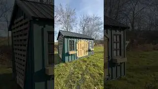 10&rsquo; x 14&rsquo; Garden Shed | trellis | clothes line | interior shelving | flower boxes #short #shorts