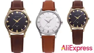 Mechanical Dress Watch for Men &ndash; Baltany S4090 38.5mm Pie-Pan Dial Automatic Business Wristwatch