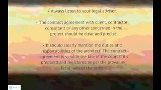 Architect and Law