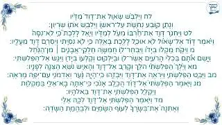 ספר שמואל א' פרק יז' פסוקים לח'- מד' 