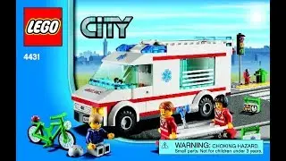LEGO City Town Ambulance 4431 Instructions Book DIY