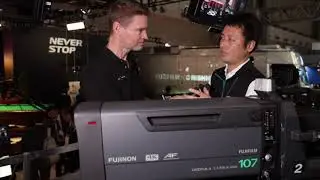 Fujinon UA 107x8.4 AF World's First Outside Broadcast Lens with Auto Focus First Look &ndash; Interbee...