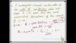 Most economical rectangular section problem - Part  1