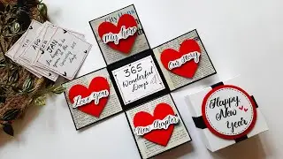 Beautiful Handmade Happy New Year Card | DIY Greeting Card for BOYFRIEND | Tutorial