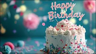 🎂 Happy Birthday Abigail : Song with Crowd /Sprinkle Bliss Cake #birthday #happybirthday