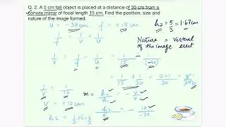 Q. A 5 cm tall object#light #reflection #refractionoflight #physics#ncert #class10 