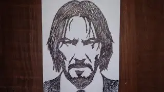 How to draw John Wick