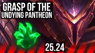 PANTHEON vs JAX (TOP) | Grasp Of The Undying, Good KDA: 10/2/7 | KR Master | 25.24