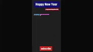 Wishing Happy New Year In Programmer Style 😎 #shorts #happynewyear2023 #happynewyear