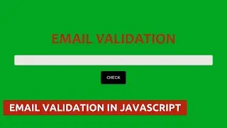 Email Validation In Javascript In Hindi Part 27 || Email Validation without Regural expression