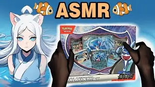 ASMR Opening Pokemon Palafin EX Box🐠