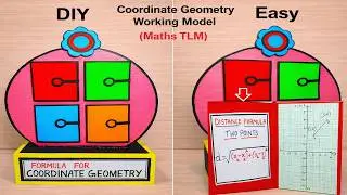 coordinate geometry working model for formulas with examples - maths project @craftpiller howtofunda
