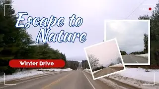 Scenic winter drive in 4k - Canada Driving video