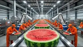 Inside a Modern Melon Factory: Full Watermelon Juice Production&nbsp;Process