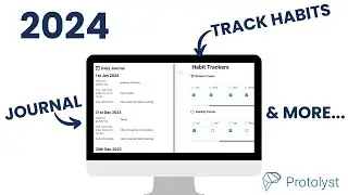 Prepare for an Organised 2024 in Protolyst - Simple Habit Tracking & Journalling