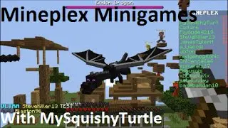 Minecraft Dragon Escape, Dragons, Runner, and Death Tag Minigames with MySquishyTurtle