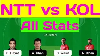 NTT VS KOL DREAM11 TEAM , KOL VS NTT DREAM11 , KOL VS NTT ,KOL VS NTT HK ALL STAR T20 TODAY DREAM11