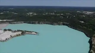 Blast In Quarry The Flood Aqua Color #viral #viralvideo #viralshort #quarryblast #quarry