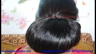 Silky Shiny Long Hair Style for Durga Puja Festival | Festival Hairstyle