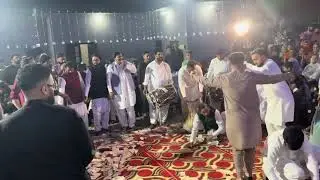 Chaudhary Adeel Wedding Mendhi in Mirpure | Full Chill Wedding Mendhi Bhangra 