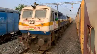 SBI WDP4D #40178 POWERING BHAVNAGAR TERMINUS - GANDHIGRAM SPECIAL | WDP4D SMOKING & HONKING 